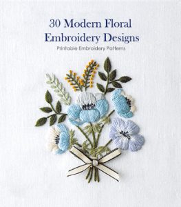 30 Modern Floral Embroidery Patterns: A Printable Bouquet You Can Stitch Today Preview Download Kayliebooks