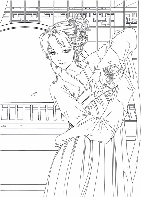 536. Classic Chinese Portrait Coloring Book Vol.18 - Kayliebooks