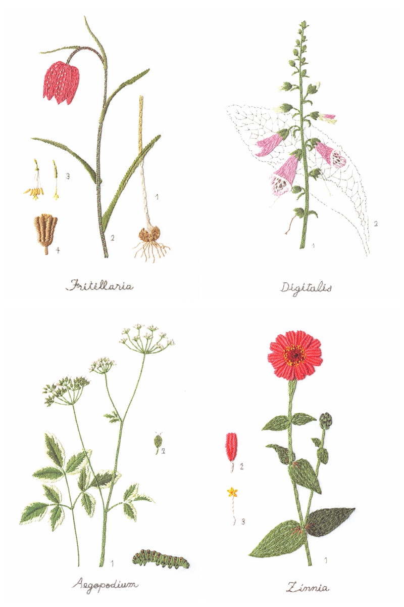 Garden Flower Embroidery Pattern by Kazuko Aoki Preview Download Kayliebooks