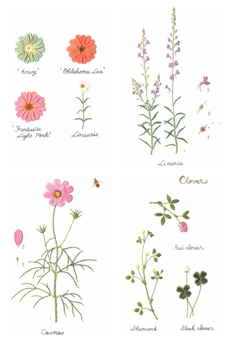 549. Embroidered Garden Flowers by Kazuko Aoki Kayliebooks