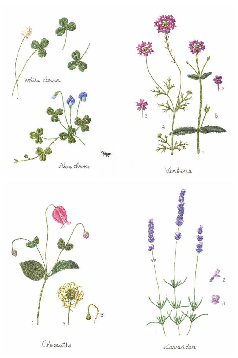 Garden Flower Embroidery Pattern by Kazuko Aoki Preview Download Kayliebooks