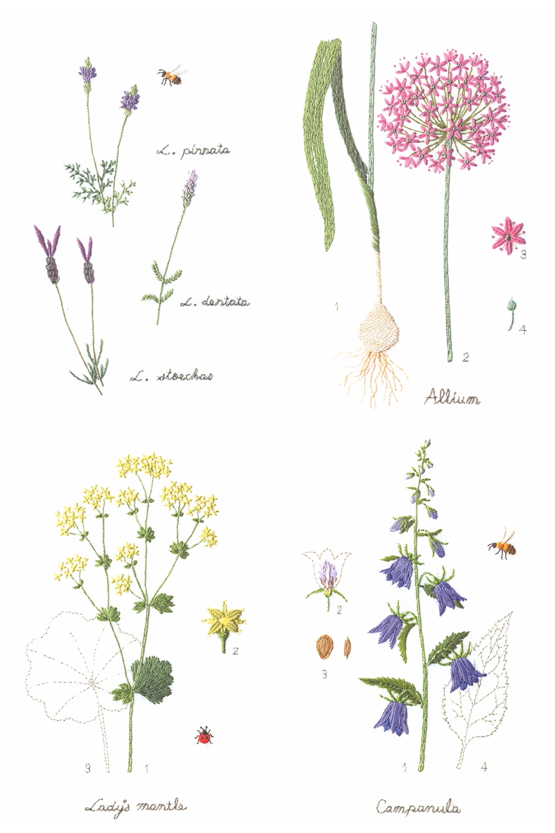 Garden Flower Embroidery Pattern by Kazuko Aoki Preview Download Kayliebooks