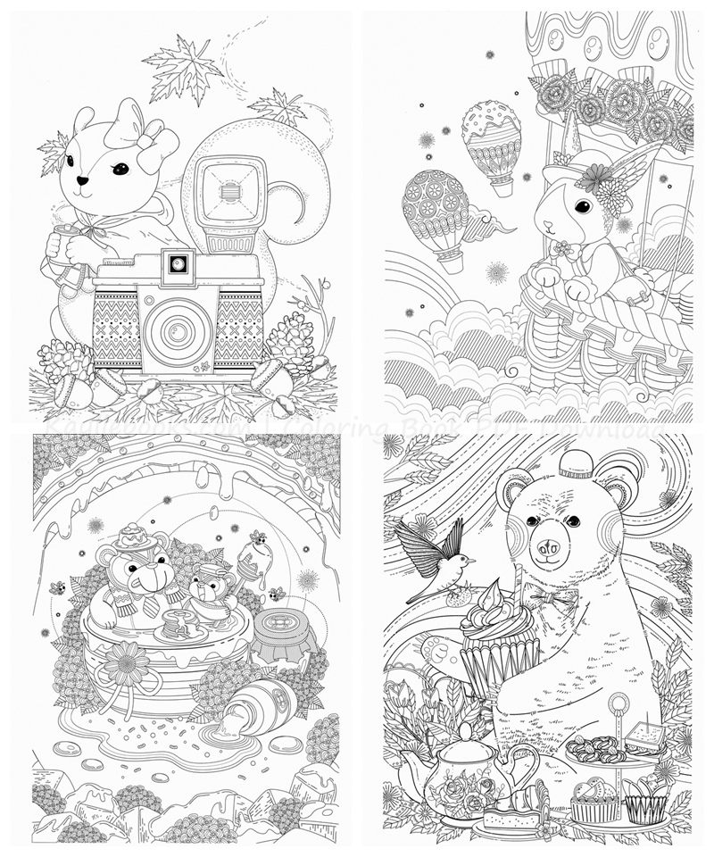 599. My Beautiful Animal Coloring Book Preview Download Kayliebooks
