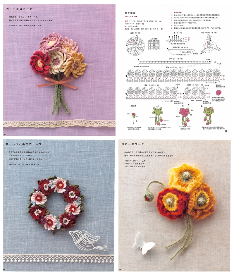 b 29 Crochet Flower Corsage Crochet Patterns Preview Download Kayliebooks