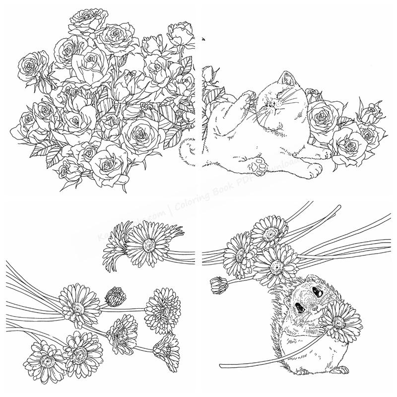 d 632. Gifts From Animals Coloring Book ~ Featuring Birth Flower Preview Download Kayliebooks