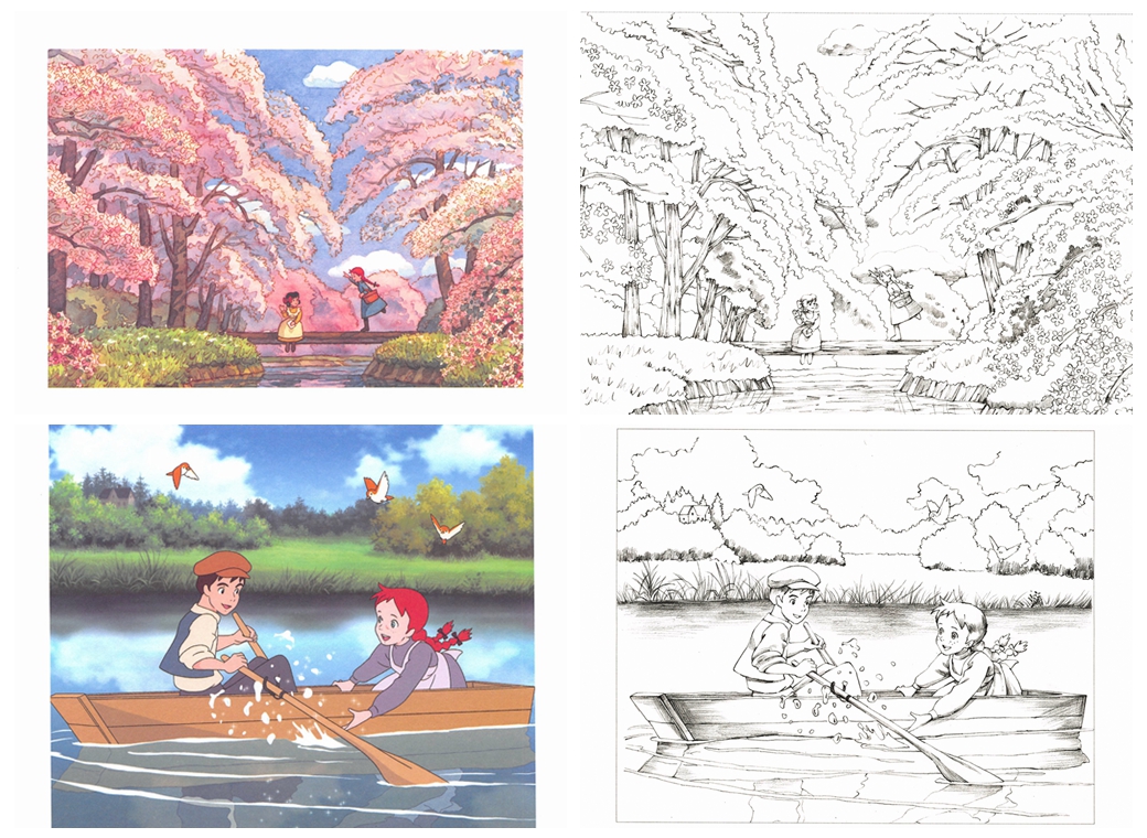 c 669. Anne of Green Gables Premium Edition Coloring Book Preview Download Kayliebooks