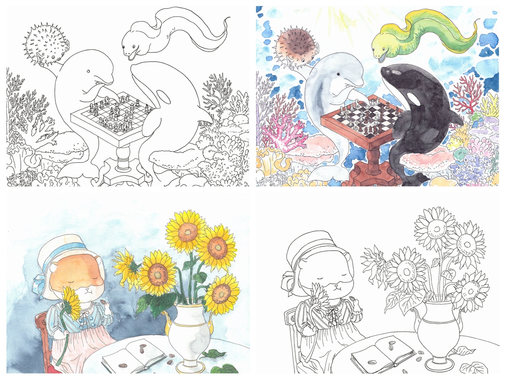 654. Johnathan's Animal Coloring Book Preview Download Kayliebooks