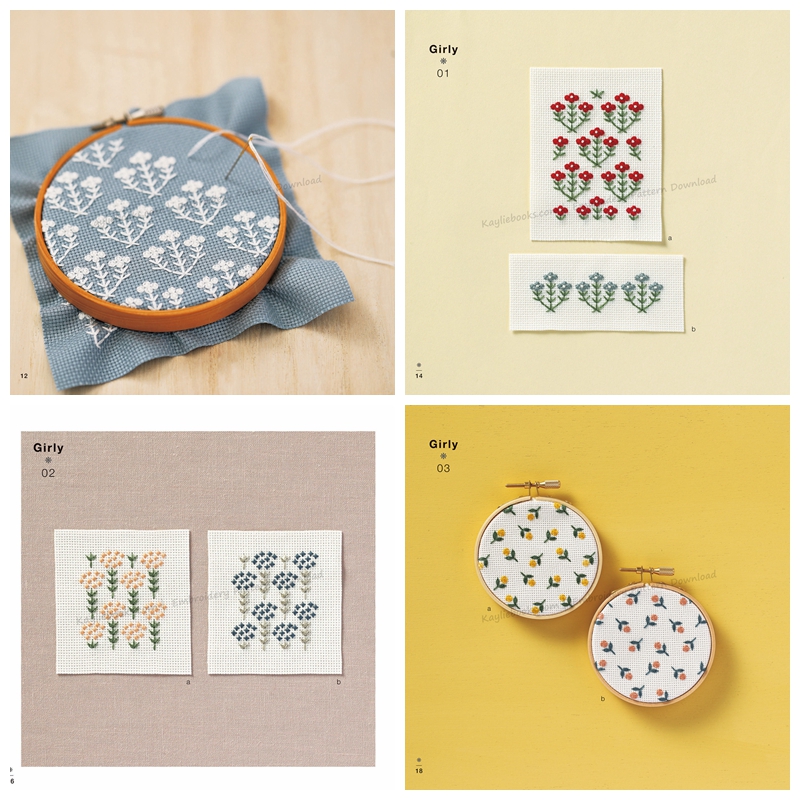 a 692. Enjoy Cross Stitch Embroidery Continuous Pattern Preview Download Kayliebooks