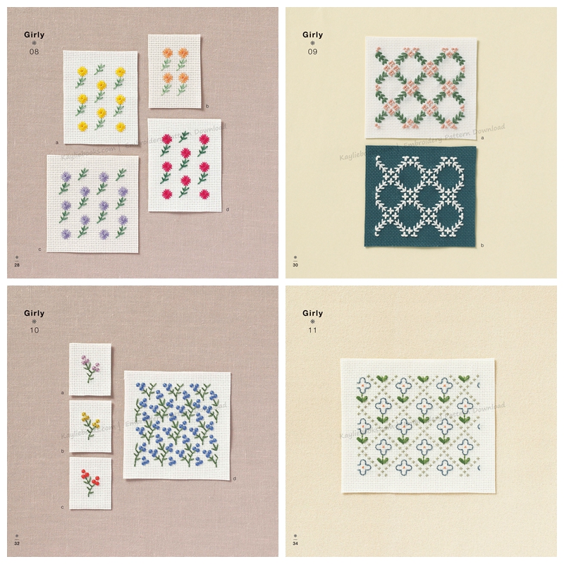 c 692. Enjoy Cross Stitch Embroidery Continuous Pattern Preview Download Kayliebooks