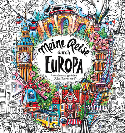 763. Meine Reise durch Europa Coloring Book Preview Download Kayliebooks