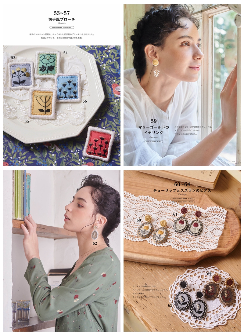 734. Botanical Embroidery Patterns by Haitomonika ~ Embroidery Accessories Preview Download Kayliebooks