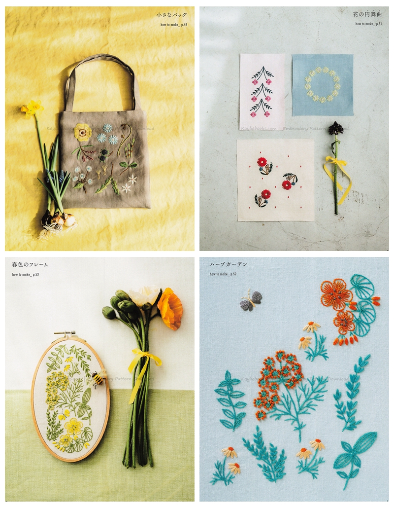 Botanical Embroidery Pattern PDF – Over 40 Seasonal Flower Designs Beginner Friendly Preview Download Kayliebooks