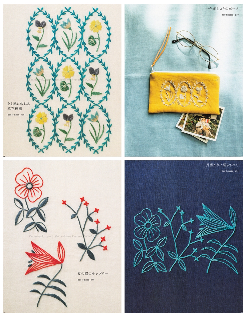 Botanical Embroidery Pattern PDF – Over 40 Seasonal Flower Designs Beginner Friendly Preview Download Kayliebooks