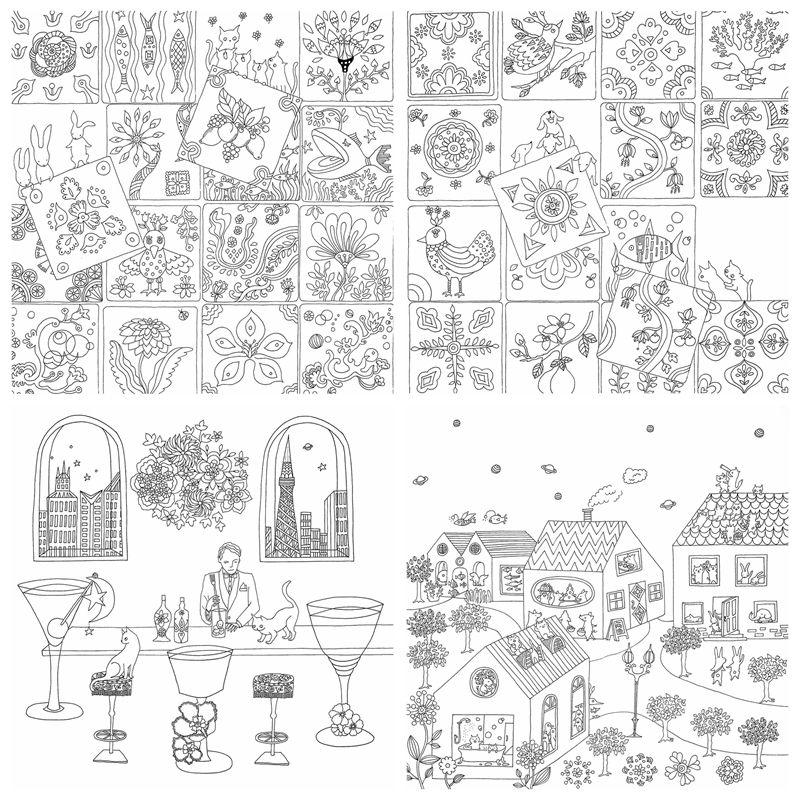 f Miaotopia Flower, Animal and Cat Coloring Pages Preview Download Kayliebooks