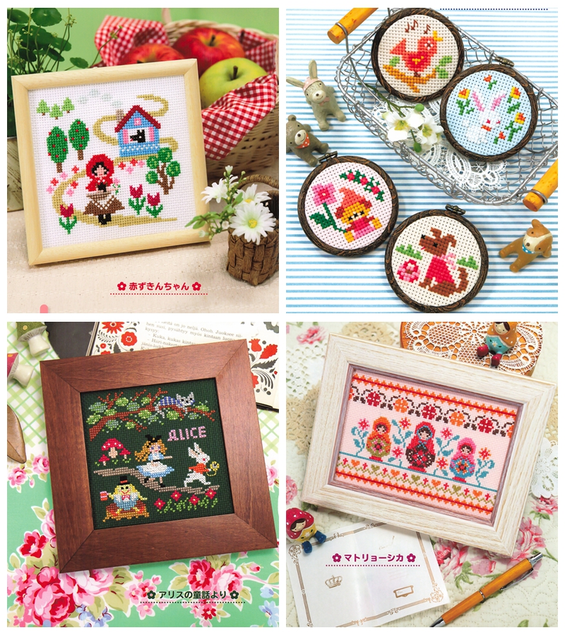 Simple and Cute Fairy Tales Cross Stitch Pattern for Kids Preview Download Kayliebooks