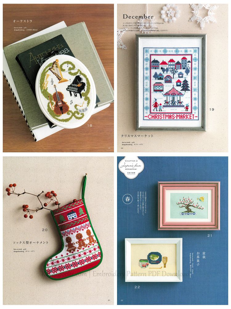 e 866. Seasonal Cross Stitch Design Vol. 2 ~ 36 Cross Stitch Patterns Preview Download Kayliebooks
