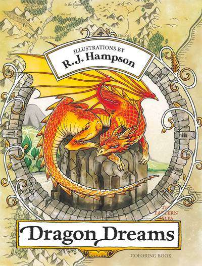 906. Dragon Dreams Coloring Book by R.J. Hampson Preview Download Kayliebooks