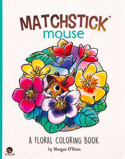 Matchstock Mouse A Floral Coloring page