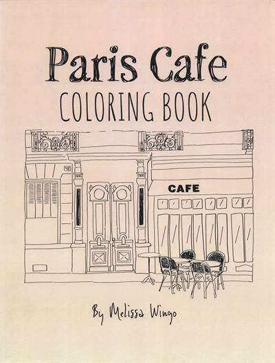 908. Paris Cafe Coloring Book Preview Download Kayliebooks