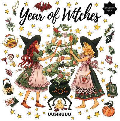 902. Year of Witches Coloring Book Preview Download Kayliebooks