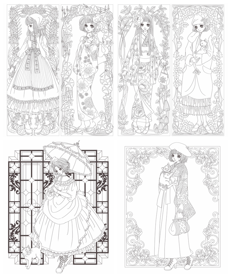 Nelco Neco's Cat Coloring Book: A story of a Girl and Her Lovely Cats Preview Download Kayliebooks