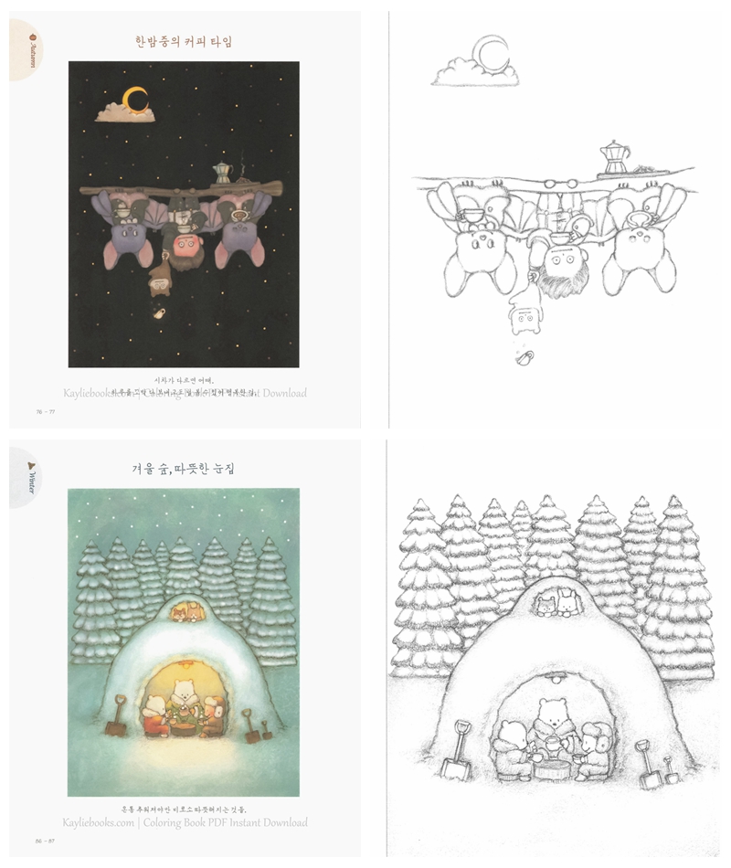 Hello, Forest Friends Coloring Book ~ A Secret Invitation Sent by the Forest Animals Preview Download Kayliebooks