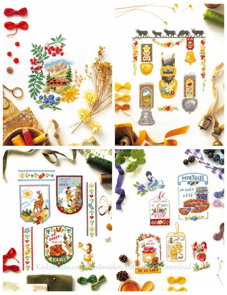 b My Vegetable Garden Cross Stitch Design by Veronique Enginger ~ 350 Country Scenery and Veggie Embroidery Patterns Preview Download Kayliebooks