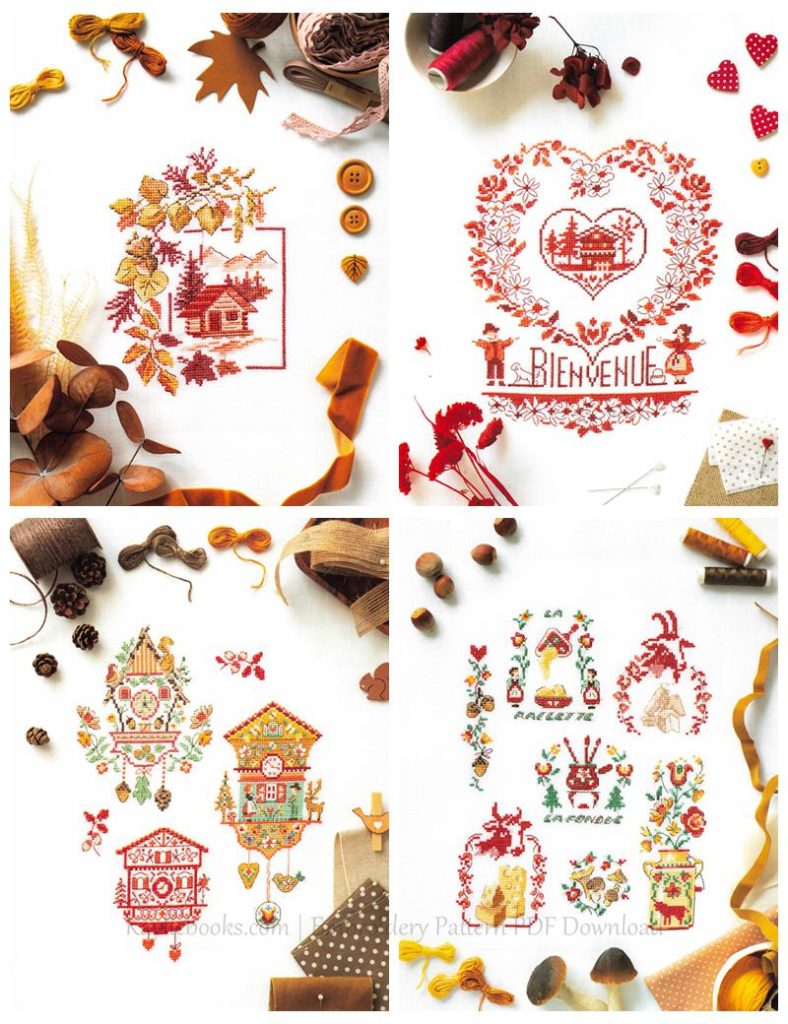 c My Vegetable Garden Cross Stitch Design by Veronique Enginger ~ 350 Country Scenery and Veggie Embroidery Patterns Preview Download Kayliebooks