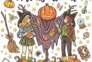 Witches Around: An Enchanting Witch Coloring Page Cover - Kayliebooks Witches Around: An Enchanting Witch Coloring Page Preview Download Kayliebooks