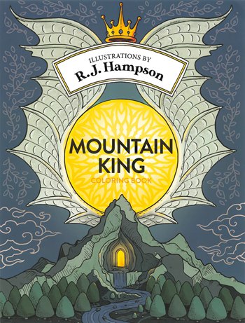 1111 Mountain King Coloring Page by R.J. Hampson Preview Download Kayliebooks