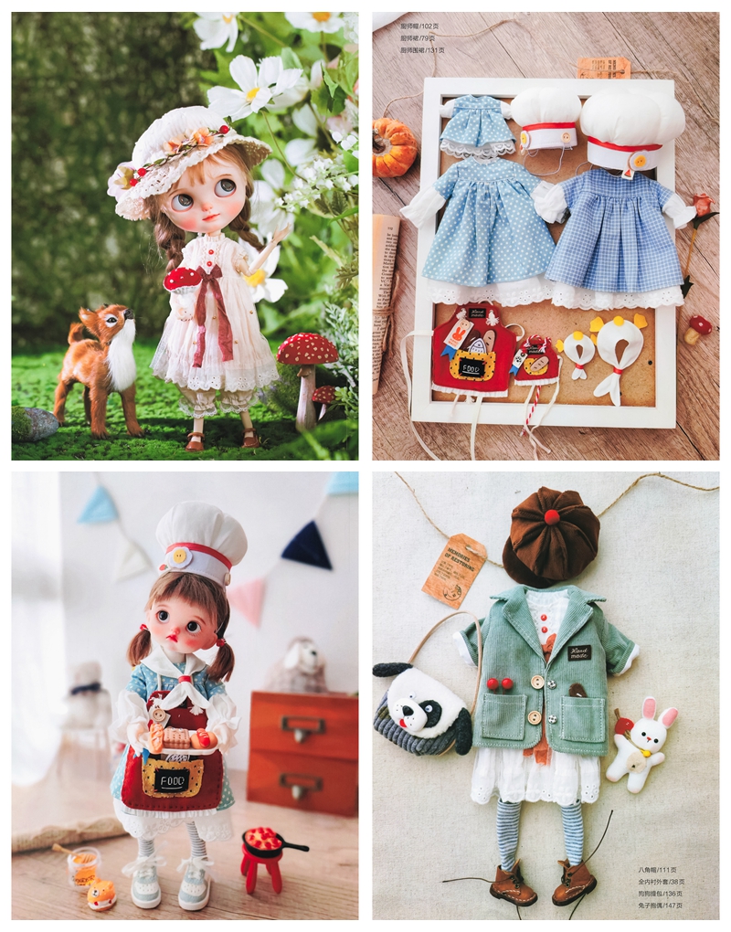 b Doll Clothes & Accessories Eyecatching Sewing Patterns - For blythe OB11 and MORE Doll Sizes Preview Download Kayliebooks