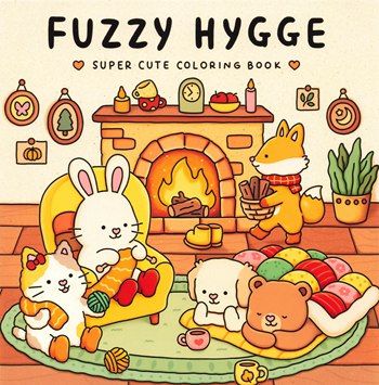 Fuzzy Hygge Super Cute n Cozy Coloring Book – Mindful PDF for All Ages