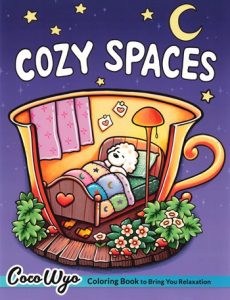 Cozy Spaces Coloring Book PDF – 51 Printable Pages for Relaxation and Mindful Coloring
