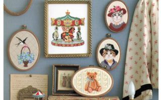 book cover page of Dreaming Romantic Embroidery: Antique & Whimsical Cross-Stitch Designs