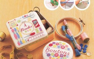 cover of the japanese craft book:Cross Stitch Pattern Finishing Guide – 20 easy-to-follow Embroidery Project (Printable PDF)