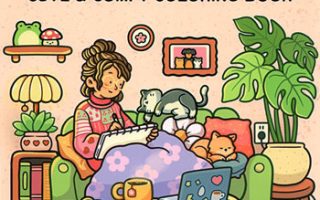 Girl Moments Coloring Book: Snuggle Up with 40 Cozy Coloring Pages Printable PDF