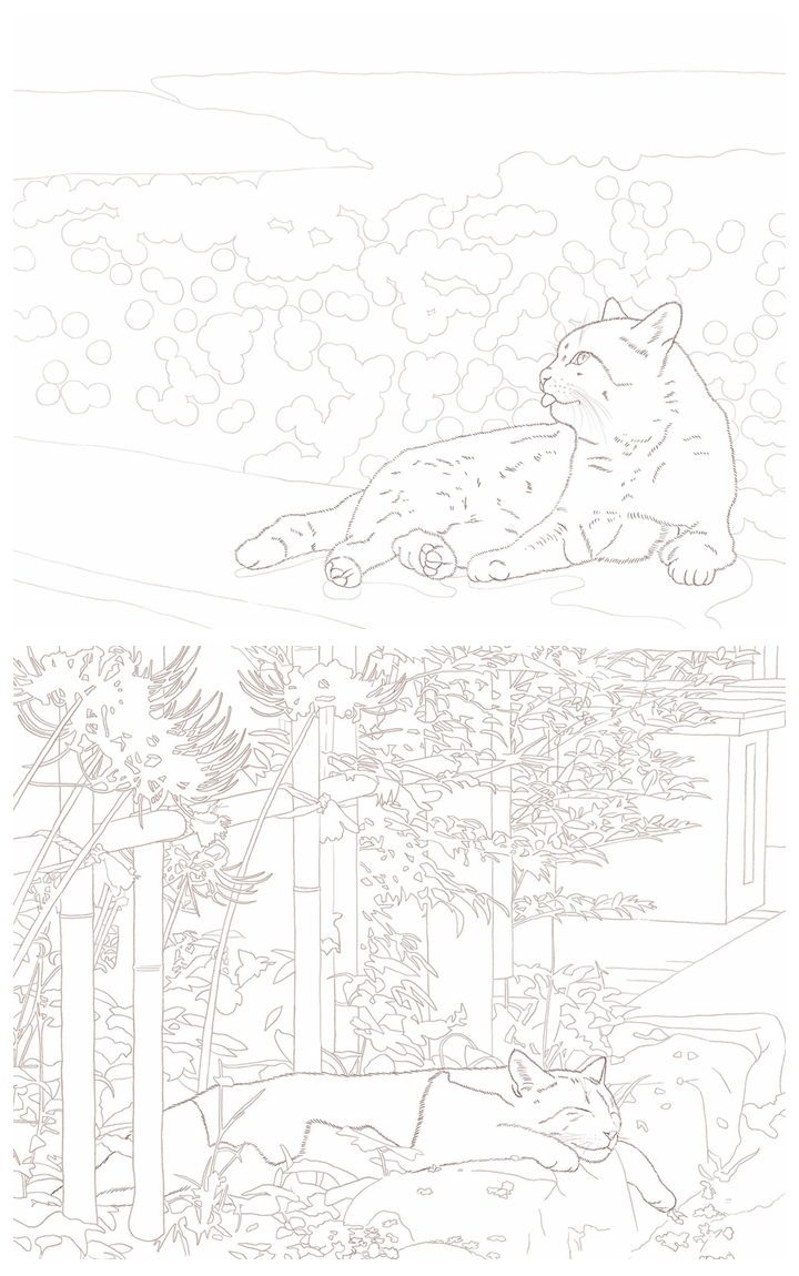 g Unique Cat Coloring Book~Celebrate the Beauty of Outdoor Cats Preview Download Kayliebooks