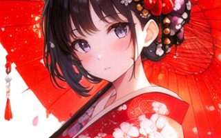 cover of the Kimono Coloring Book PDF – Japanese Kimono Illustration Coloring Pages (Printable)