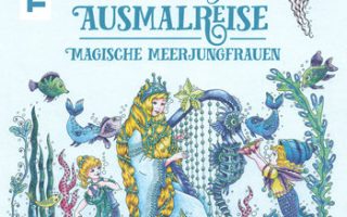 book cover of Ausmalreise Magische Meerjungfrauen – Printable Mermaid Coloring Book PDF christl vogls