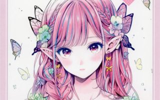 cover of Girl Portrait Coloring Book PDF – 50 Cute Anime-Style Portrait Coloring Pages for Download