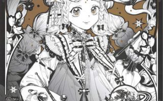 Classic Lolita Coloring Book PDF – Detailed Black & White Fantasy Line Art (Printable A4)
