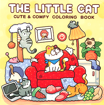 1301 The Little Cat - Cute & Comfy Coloring Book Preview Download Kayliebooks