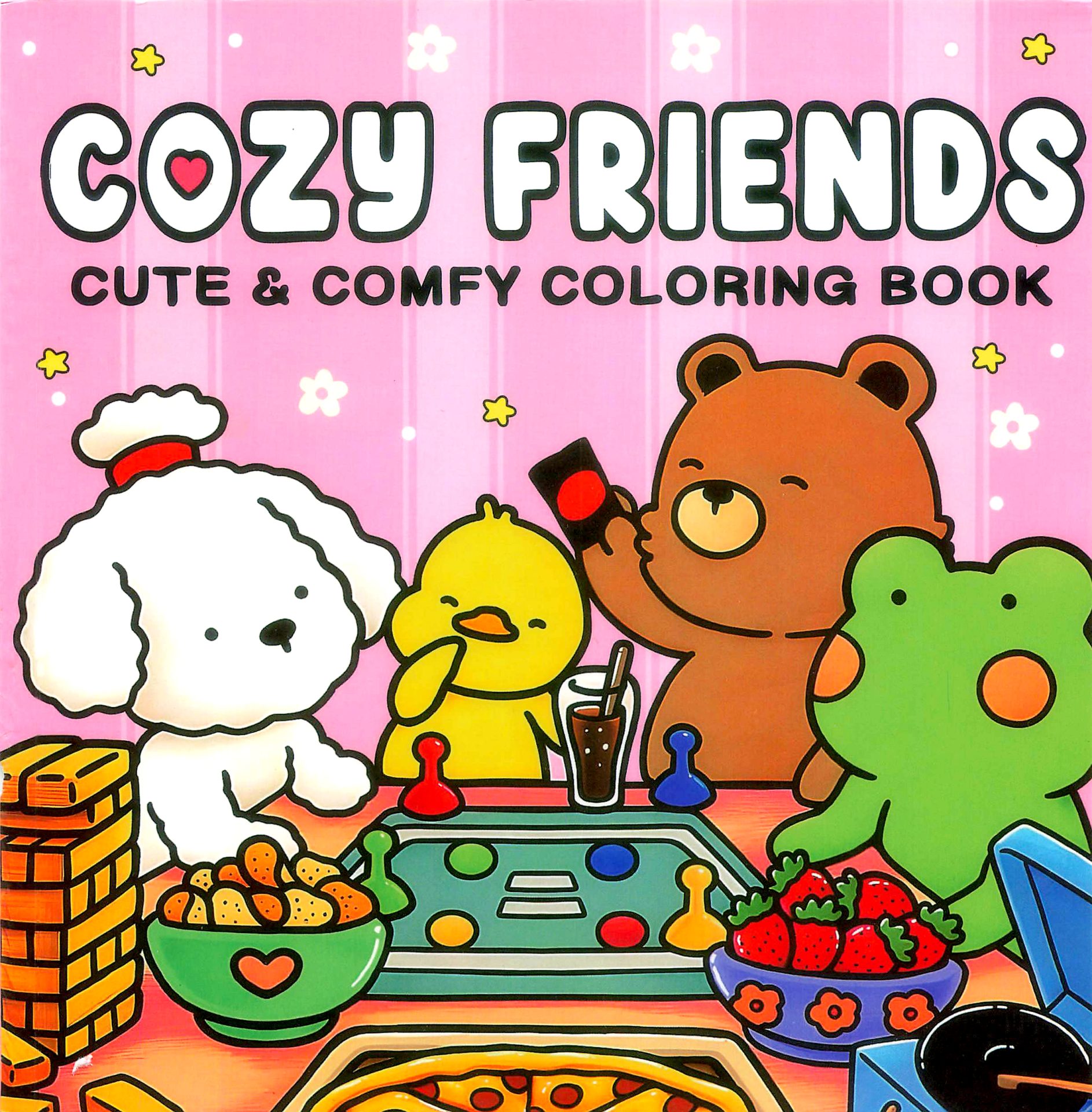 book cover of 1305 Cozy Friends - Cute & Comfy Coloring Book