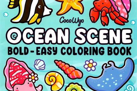 book cover of 1309 Ocean Scene - Bold Easy Coloring Book