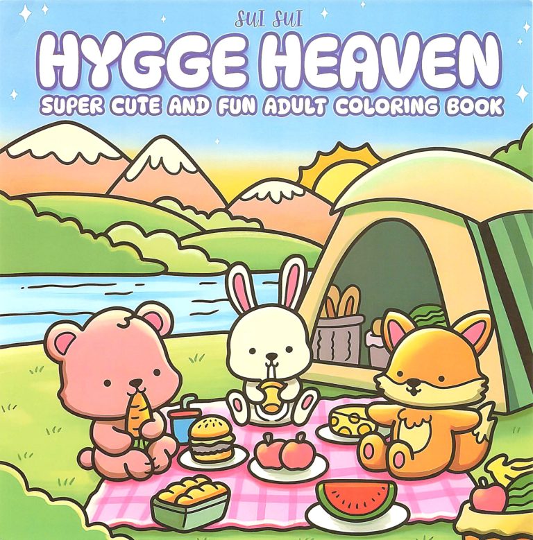 book ocver of 1310 Hygge Heaven - Super Cute and Fun Adult coloring Book