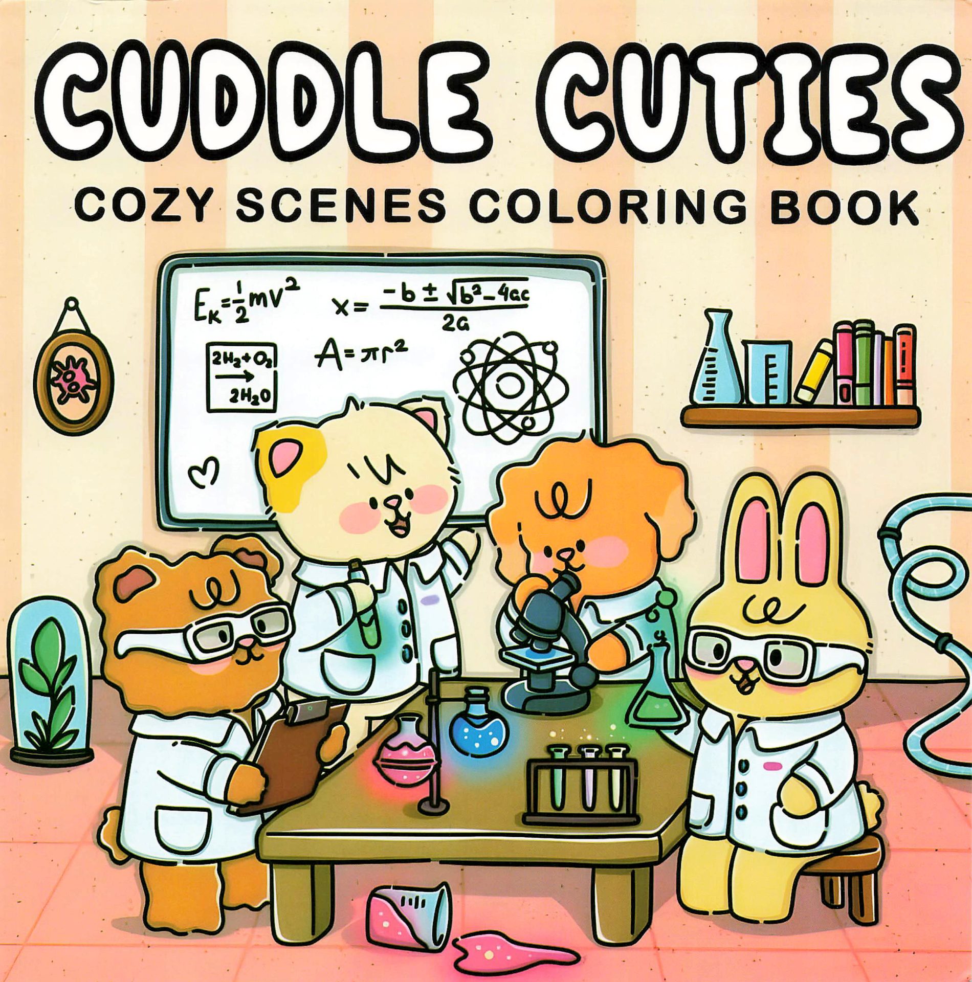 book cover of 1312 Cuddle Cuties - Cozy Scenes Coloring Book