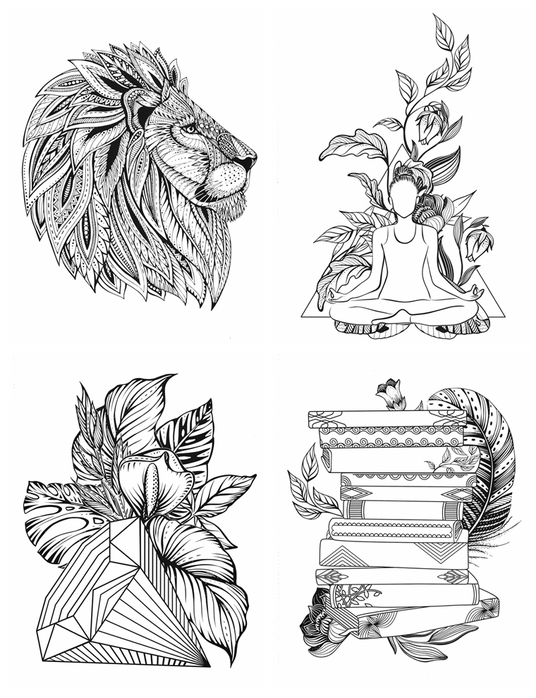 958 Express Yourself Mindfulness Coloring Book - Kayliebooks